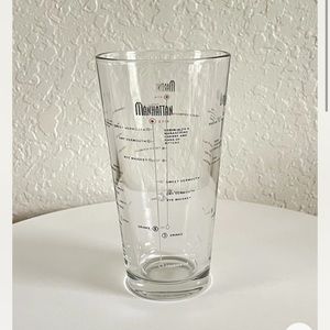 Libbey Duratuff Glass Cocktail Mixer with Drink Recipes Made In USA